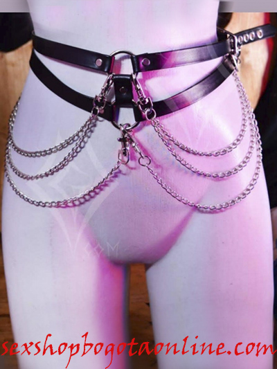 sexy arnes cintura cadenas laterales ajustables graduables sado fetish envios nacionales domicilios bogota soacha