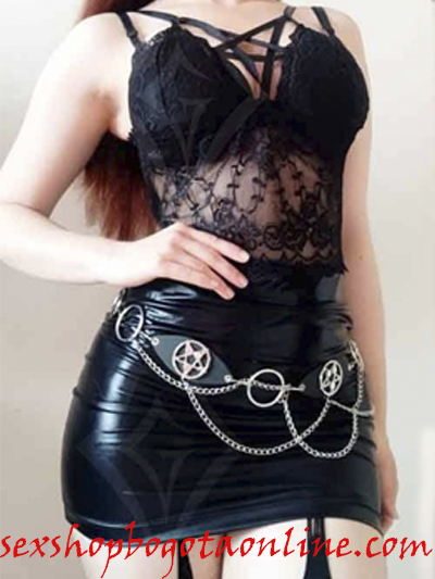 sexy falda negra pvc lame sintetico brillante strech licrada comoda ajustada sado sex shop envios nacionales domicilios bogota soacha